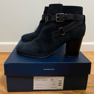 Cole Haan Niles bootie black suede size 9.5